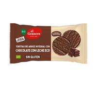 El Granero Tortitas de arroz integral y chocolate con leche Bio 90 Gr