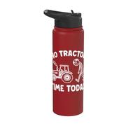 El granjero gracioso Stickman: Hoy no hay tiempo para Stainless Steel Insulated Water Bottle