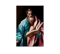 El Greco - Póster decorativo de San Mateo Apóstol de la Iglesia Católica Romana, obra maestra, lienzo para decoración de pared, impresión fotográfica, regalos para el hogar, decoración moderna, 20 x