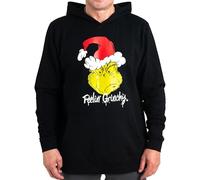 El Grinch Sudadera con Capucha para Hombres y Mujeres - Sudadera con Capucha Unisex Sudadera Pullover con Capucha Negro (DE/NL/SE/PL, Alfanumérico, XXL, Regular, Regular, Negro)