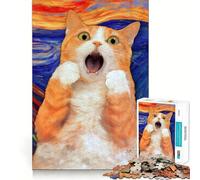 El Grito Adultos Rompecabezas de 1000 Piezas Juguete de Lógica Pura Momento de Paz Corte Afilado Regalo Conmovedor 50x75cm