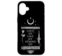 El Grunge gótico Oculto ámame como lo Hacen mis Demonios, Witch Moon Carcasa para iPhone 16 Plus