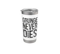 El grunge nunca muere - Música retro Vaso térmico de acero inoxidable de doble pared