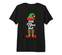 El Grupo de Navidad a Juego de la Familia Nice Elf Camiseta Premium