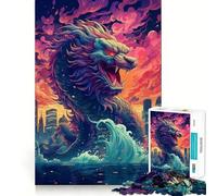 El Guardián del Mar Serpiente, Rompecabezas de 1000 Piezas para Adolescentes, Juguete de lógica Fuerte, Mente Relajada, Bordes claros, Sorpresa de cumpleaños 38x52cm