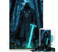 El Guardián Silencioso de la Oscuridad Encantada, Rompecabezas de 1000 Piezas para Adultos, Juguete de lógica Mental, Antiestrés, Corte Firme, Regalo increíble 38x52cm