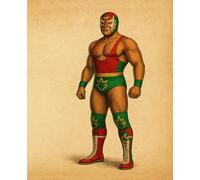 El Guerrero del Sol - Lucha Libre Composition Notebook: 7.5×9.25” Wide-ruled 120 pages
