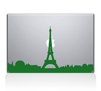 El gurú de Vinilo 2070-mac-15 X -LG París Ciudad Skyline Adhesivo Vinilo Adhesivo, 15 "MacBook Pro (2016 y más), Verde