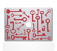 El gurú para Teclas de Esqueleto TecGadgets - Vinilo Adhesivo - 15 "MacBook Pro (2015 y más) - Rojo (1266-mac-15p-dr)
