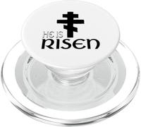 Él ha resucitado Cristianismo ortodoxo Griego Pascua PopSockets PopGrip para MagSafe