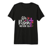 Él ha resucitado Cruz Jesús Religioso - Día de Pascua - Cristianos Camiseta Premium