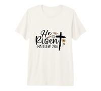 Él ha resucitado Cruz Jesús Religioso - Día de Pascua - Cristianos Camiseta Premium