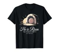 Él ha resucitado Tumba vacía Diseño Cristiano Camiseta
