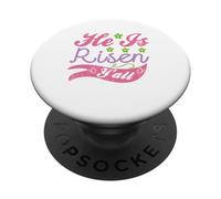 Él ha resucitado ustedes - Feliz día de Pascua Jesús Christian PopSockets PopGrip Adhesivo
