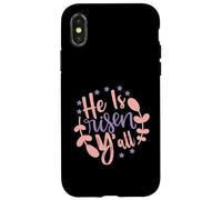 Él ha resucitado ustedes - Feliz día de Pascua Jesús Domingo cristiano Carcasa para iPhone X/XS