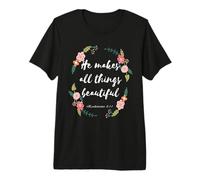 Él Hace Hermosas Todas Las Cosas Eclesiastés 3:11 Camiseta Premium