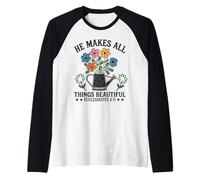 Él Hace Que Todas Las Cosas Hermosas Eclesiastés 3:11 Vintage Camiseta Manga Raglan