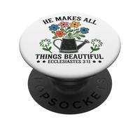 Él Hace Que Todas Las Cosas Hermosas Eclesiastés 3:11 Vintage PopSockets PopGrip Adhesivo