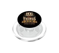Él Hace Que Todas Las Cosas Sean Nuevas revelaciones 21 5 Escritura bíblica PopSockets PopGrip para MagSafe