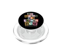 Él Hace Que Todas Las Cosas Sean Nuevas revelaciones 21 5 Versículo de la Biblia PopSockets PopGrip para MagSafe