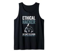 El Hacker ético no Puede Arreglar estúpido, Pero Puede Cargar Divertido audaz Camiseta sin Mangas