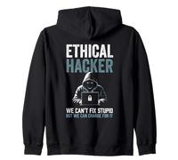 El Hacker ético no Puede Arreglar estúpido, Pero Puede Cargar Divertido audaz Sudadera con Capucha