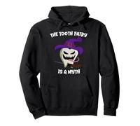 El Hada de los Dientes es un Mito Dentista Monstruo Diente Halloween Sudadera con Capucha