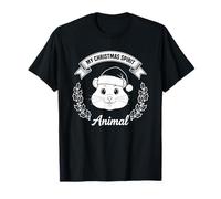 El hámster es mi Animal Espiritual navideño Camiseta