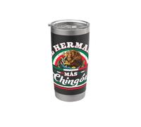 El Hermano Más Chingón Funny Matching Family Couples Humor Vaso térmico de acero inoxidable de doble pared