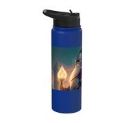 El héroe caballero mago con coraje y magia. Stainless Steel Insulated Water Bottle