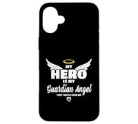 El héroe es mi ángel guardián en el Cielo. Me vigilan en Carcasa para iPhone 16 Plus