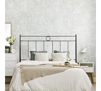 El Herrero Cabecero de forja para Cama | Cabezal Juvenil y Matrimonio | Modelo Leo | Producto Artesanal, Hecho en España Negro, para Cama de 150 cm (155 cm)