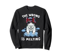El Hielo Equivocado se está derritiendo Funny Bear Political Sudadera