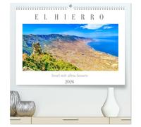 El Hierro - Insel mit allen Sinnen (hochwertiger Premium Wandkalender 2026 DIN A2 quer), Kunstdruck in Hochglanz: Kanareninsel El Hierro als Paradies im Atlantischen Ozean am Rande Europas.