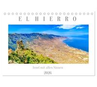 El Hierro - Insel mit allen Sinnen (Tischkalender 2026 DIN A5 quer), CALVENDO Monatskalender: Kanareninsel El Hierro als Paradies im Atlantischen Ozean am Rande Europas.