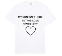 El Hijo no está aquí, Pero su Amor Nunca dejó Ropa Conmemorativa Comfort Colors Adult Heavyweight T-Shirt
