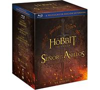 Pack Tierra Media (El Hobbit y El Señor de los Anillos) 6 películas edición extendida (30 DISCOS) [Blu-ray]