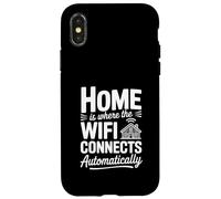 El hogar es Donde el WiFi se Conecta automáticamente Carcasa para iPhone X/XS