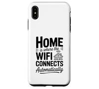 El hogar es Donde el WiFi se Conecta automáticamente Carcasa para iPhone XS MAX