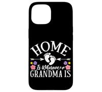 El Hogar Es Donde Está La Abuela Está Abuela Nietos Abuela Carcasa para iPhone 15