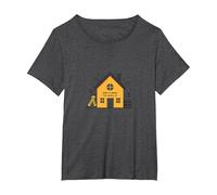 El hogar es Donde está la Escuela educación en casa Mamá Educación Camiseta, Mujer Tallas Grandes, Jaspeado Oscuro, 4XL Grande