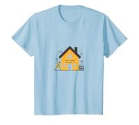 El hogar es Donde está la Escuela educación en casa Mamá Educación Camiseta, Niños, Azul Bebé, 12 años