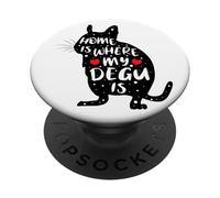 El Hogar Es Donde Está Mi Degu - Lindo Degus Ilustración PopSockets PopGrip Adhesivo