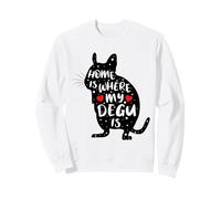 El Hogar Es Donde Está Mi Degu - Lindo Degus Ilustración Sudadera