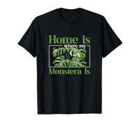 El hogar es Donde está mi Monstera para un fanático del filodendro Jardinero Camiseta