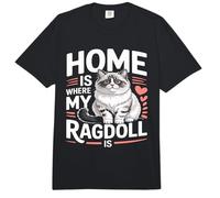 El hogar es Donde está mi Ragdoll Comfort Colors Adult Heavyweight T-Shirt