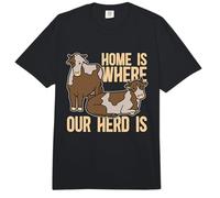 El hogar es Donde está Nuestro rebaño Agricultor Operador de Tractor Cosechadora Comfort Colors Adult Heavyweight T-Shirt