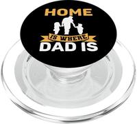 El hogar es Donde está papá - Padre - Quédate en casa Papá PopSockets PopGrip para MagSafe