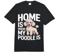 El hogar es Donde mi caniche es Amante de los Perros Comfort Colors Adult Heavyweight T-Shirt