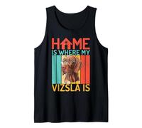 El hogar es Donde mi Vizsla es Vizsla Camiseta sin Mangas